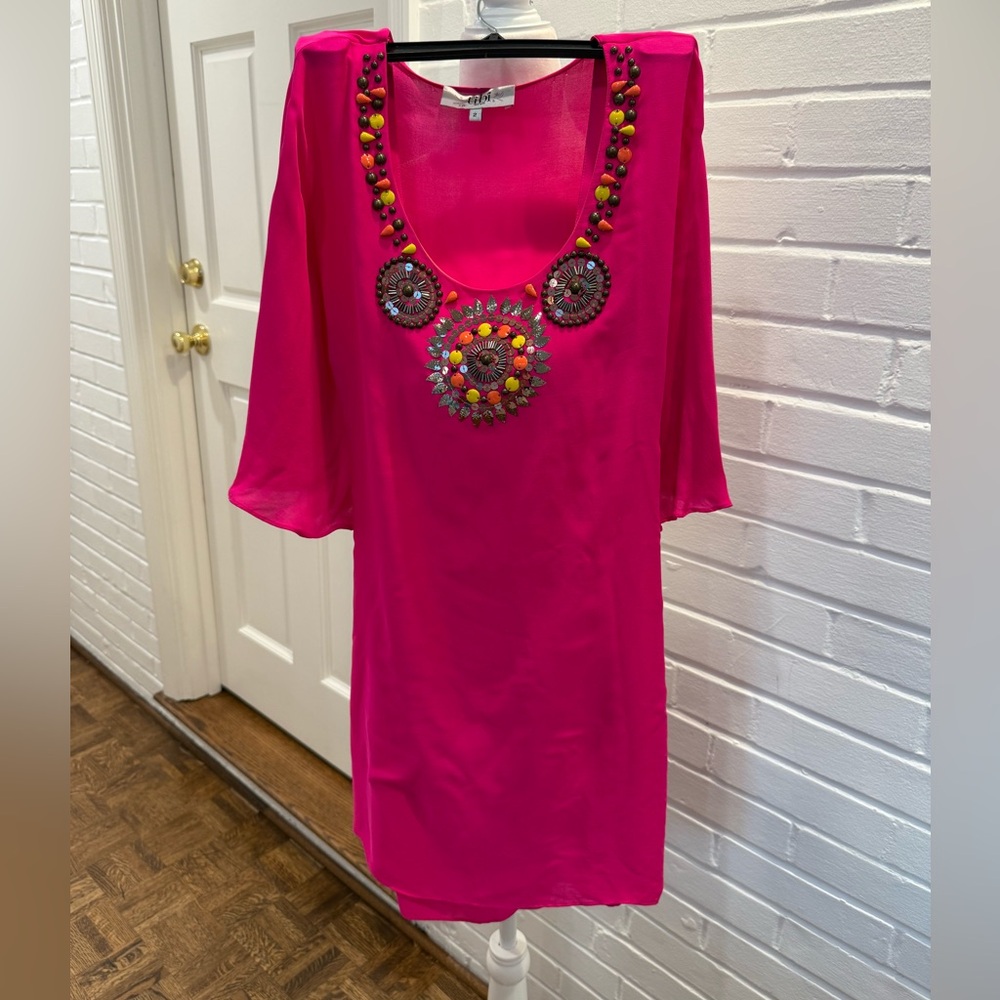 Tibi Silk Kaftan Dress